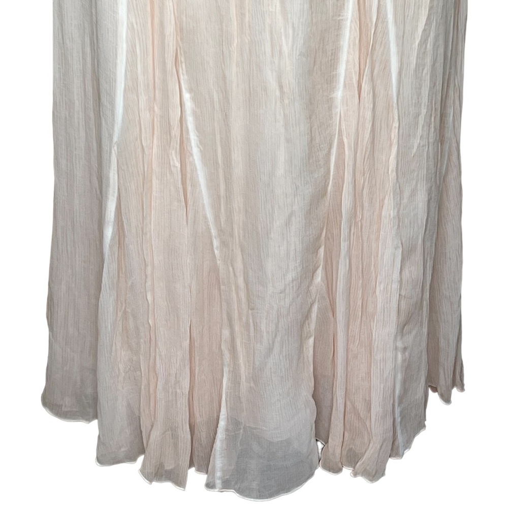 Coldwater Creek Women’s Textured Peach Pigment Dyed Maxi Skirt Large NWT - Picture 3 of 10